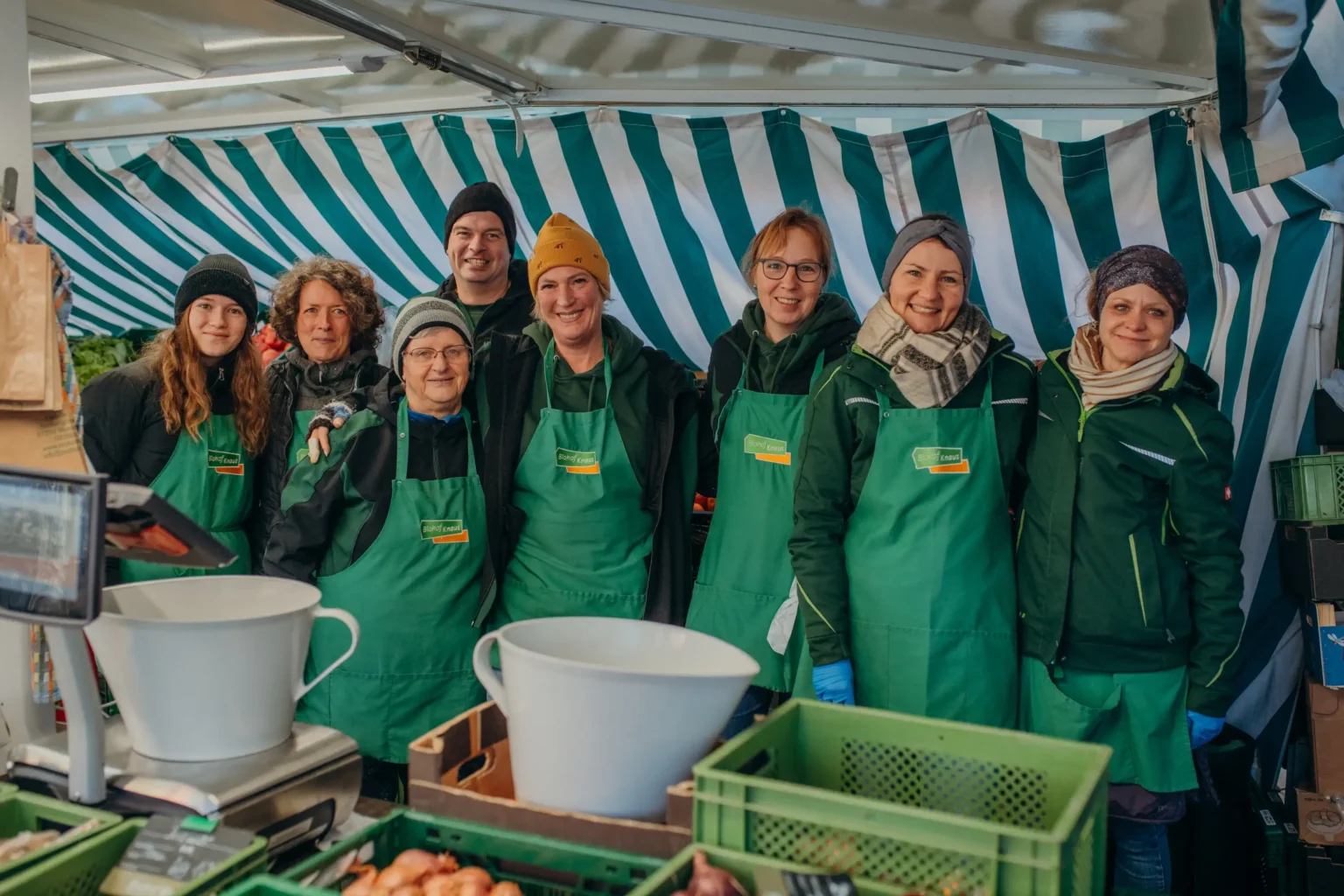 Marktteam des Biohofs Knaus